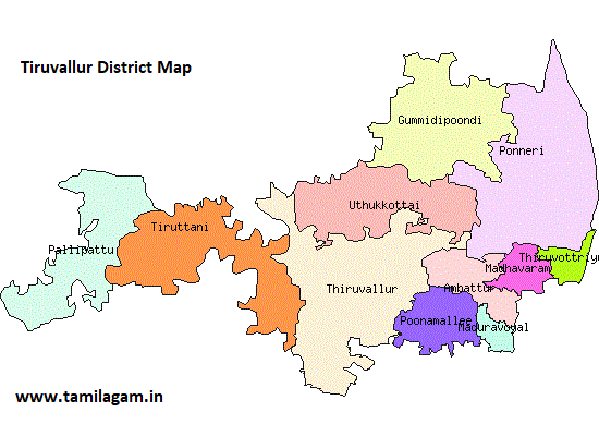 Tiruvallur District Political Map Updated